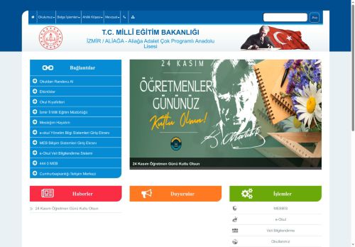 Aliağa Adalet Çok Programlı Anadolu Lisesi - İZMİR / ALİAĞA