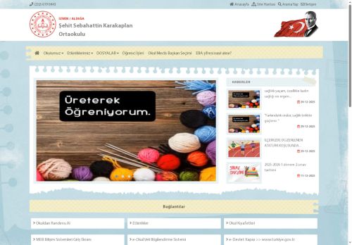 Şehit Sebahattin Karakaplan Ortaokulu - İZMİR / ALİAĞA