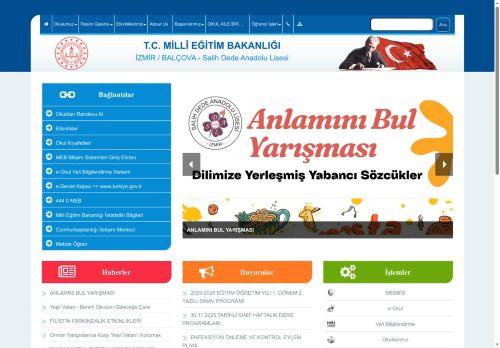 Salih Dede Anadolu Lisesi - İZMİR / BALÇOVA
