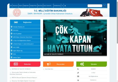 Çınardibi Orhan Kahraman Ortaokulu - İZMİR / BAYINDIR