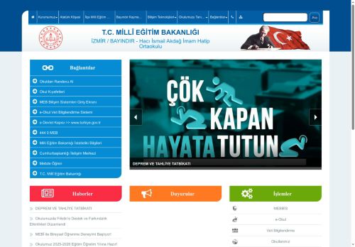 Hacı İsmail Akdağ İmam Hatip Ortaokulu - İZMİR / BAYINDIR