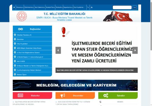 Buca Mevlana Ticaret Mesleki ve Teknik Anadolu Lisesi - İZMİR / BUCA