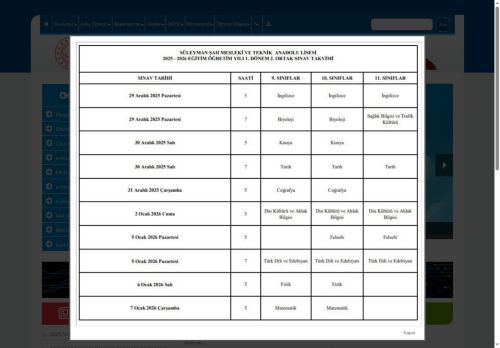 Süleyman Şah Mesleki ve Teknik Anadolu Lisesi - İZMİR / BUCA