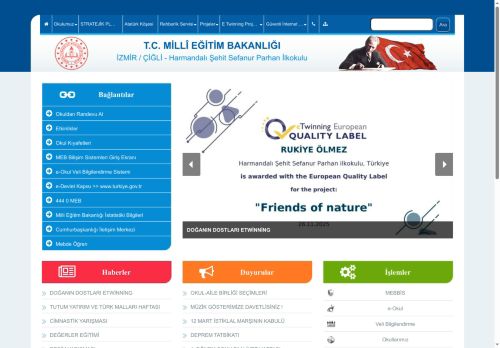 Harmandalı Şehit Sefanur Parhan İlkokulu - İZMİR / ÇİĞLİ