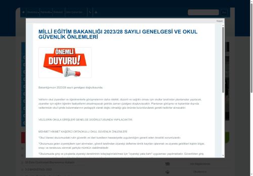 Mehmet-Hikmet Kaşerci Ortaokulu - İZMİR / ÇİĞLİ