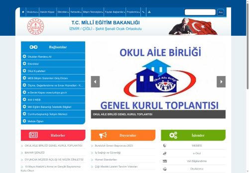 Şehit Şenali Ocak Ortaokulu - İZMİR / ÇİĞLİ