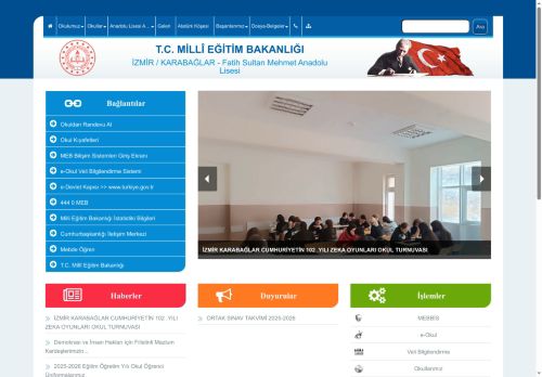 Fatih Sultan Mehmet Anadolu Lisesi - İZMİR / KARABAĞLAR