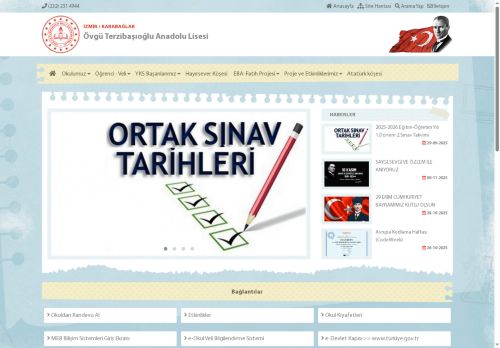 Övgü Terzibaşıoğlu Anadolu Lisesi - İZMİR / KARABAĞLAR