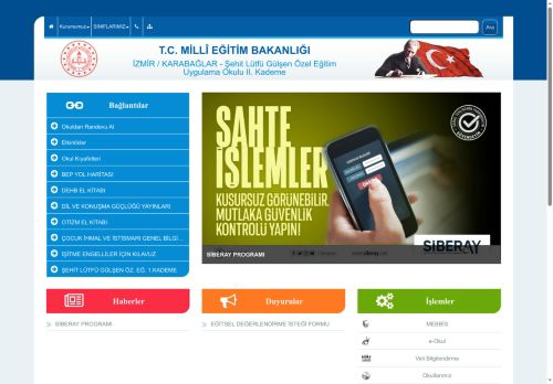 Şehit Lütfü Gülşen Özel Eğitim Uygulama Okulu II. Kademe - İZMİR / KARABAĞLAR