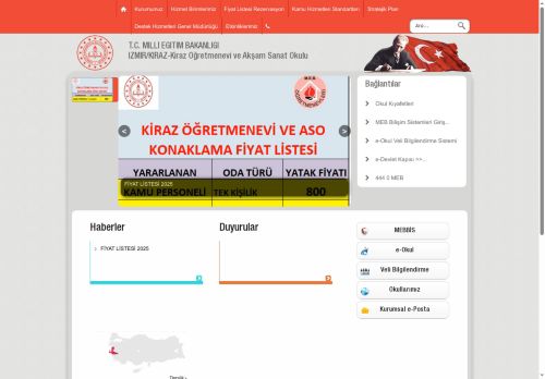 Kiraz Öğretmenevi ve Akşam Sanat Okulu - İZMİR / KİRAZ