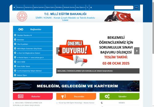 Konak Çınarlı Mesleki ve Teknik Anadolu Lisesi - İZMİR / KONAK