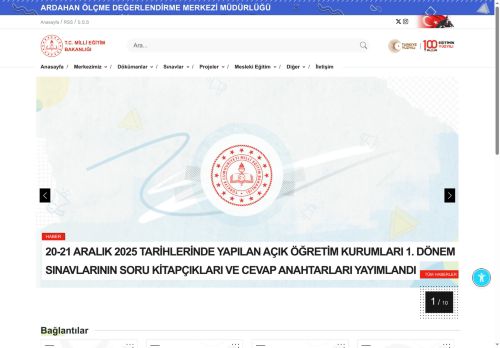 MEB ARDAHAN ÖLÇME DEĞERLENDİRME MERKEZİ MÜDÜRLÜĞÜ