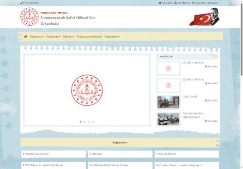Elvanpazarcık Şehit Göksal Cin Ortaokulu - ZONGULDAK / MERKEZ