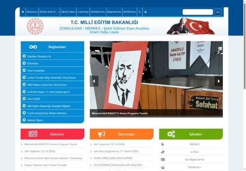 Şehit Gökhan Esen Anadolu İmam Hatip Lisesi - ZONGULDAK / MERKEZ