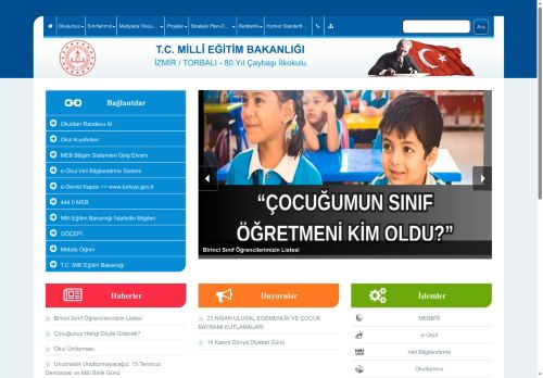 80.Yıl Çaybaşı İlkokulu - İZMİR / TORBALI