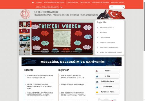 Akçaabat İbni Sina Mesleki ve Teknik Anadolu Lisesi - TRABZON / AKÇAABAT