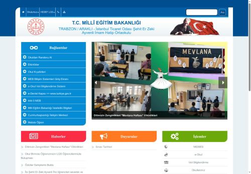 İstanbul Ticaret Odası Şehit Er Zeki Ayvenli İmam Hatip Ortaokulu - TRABZON / ARAKLI