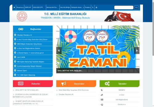 Mehmet Akif Ersoy İlkokulu - TRABZON / ARSİN