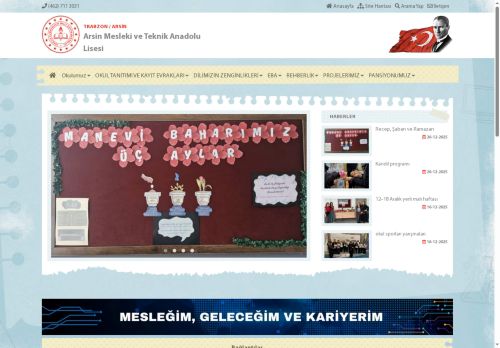 Arsin Mesleki ve Teknik Anadolu Lisesi - TRABZON / ARSİN