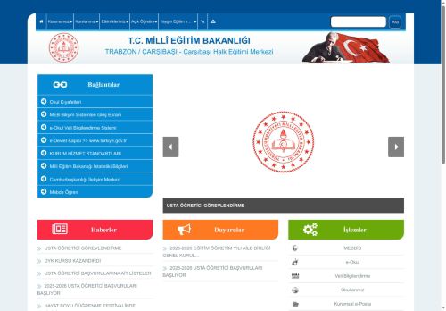 Çarşıbaşı Halk Eğitimi Merkezi - TRABZON / ÇARŞIBAŞI