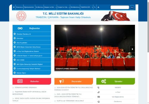 Taşkıran İmam Hatip Ortaokulu - TRABZON / ÇAYKARA