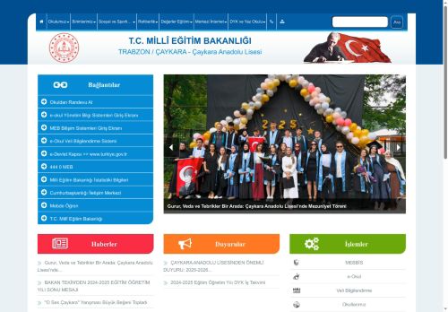 Çaykara Anadolu Lisesi - TRABZON / ÇAYKARA