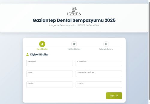 Dental Kongre Kayıt