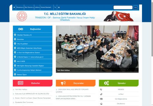 Serince Şehit Fahrettin Yavuz İmam Hatip Ortaokulu - TRABZON / OF