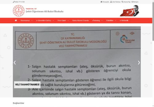 Şehit Öğretmen Ali Bulut İlkokulu - TRABZON / OF