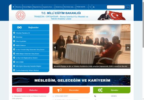 Borsa İstanbul Kız Mesleki ve Teknik Anadolu Lisesi - TRABZON / ORTAHİSAR