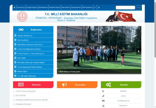 Gazipaşa Özel Eğitim Uygulama Okulu II. Kademe - TRABZON / ORTAHİSAR