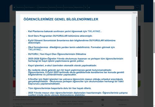 Fatih Sultan Mehmet Anadolu Lisesi - TRABZON / ORTAHİSAR