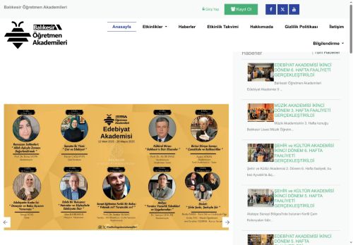 BALIKESİR İL MİLLÎ EĞİTİM MÜDÜRLÜĞÜ - Balıkesir Öğretmen Akademileri