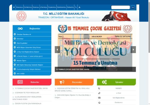 Hasan Ali Yücel İlkokulu - TRABZON / ORTAHİSAR