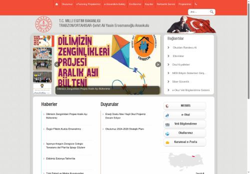 Şehit Ali Yasin Erosmanoğlu Anaokulu - TRABZON / ORTAHİSAR