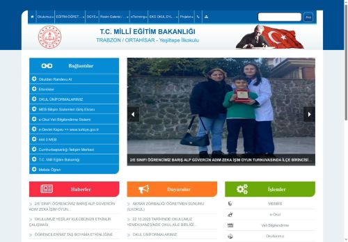 Yeşiltepe İlkokulu - TRABZON / ORTAHİSAR