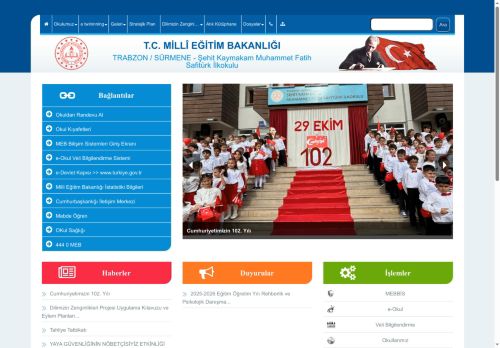 Şehit Kaymakam Muhammet Fatih Safitürk İlkokulu - TRABZON / SÜRMENE