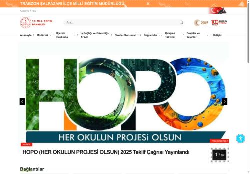 ŞALPAZARI İLÇE MİLLÎ EĞİTİM MÜDÜRLÜĞÜ - MEB TRABZON