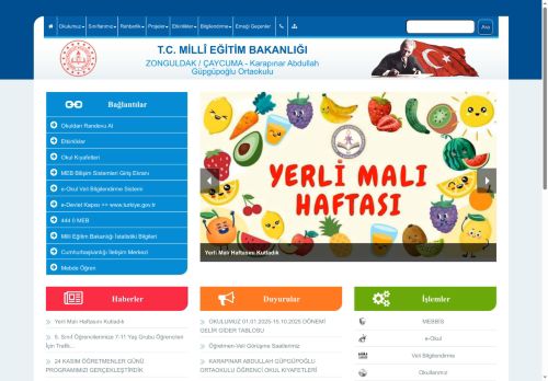 Karapınar Abdullah Güpgüpoğlu Ortaokulu - ZONGULDAK / ÇAYCUMA