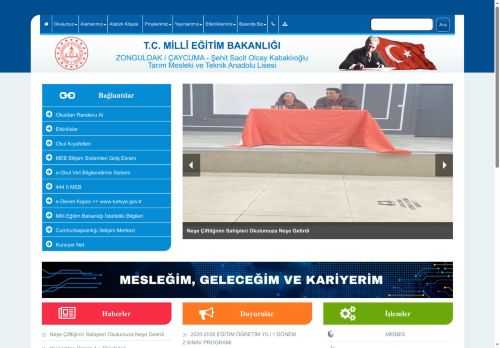 Şehit Sacit Olcay Kabaklıoğlu Tarım Mesleki ve Teknik Anadolu Lisesi - ZONGULDAK / ÇAYCUMA