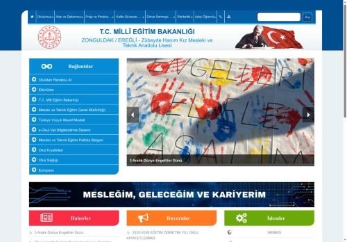 Zübeyde Hanım Kız Mesleki ve Teknik Anadolu Lisesi - ZONGULDAK / EREĞLİ