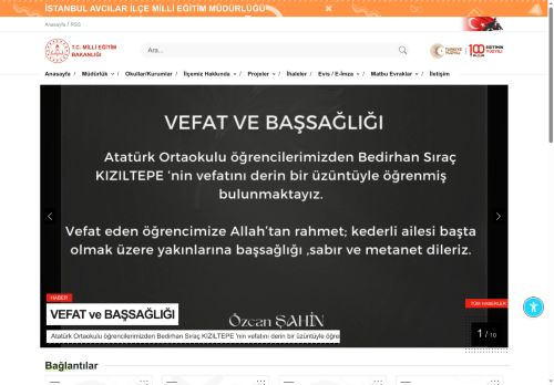 AVCILAR İLÇE MİLLİ EĞİTİM MÜDÜRLÜĞÜ - MEB İSTANBUL