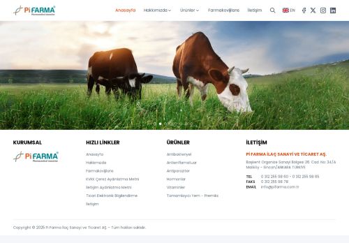 Hoşgeldiniz | Pi Farma İlaç Sanayi ve Ticaret AŞ.