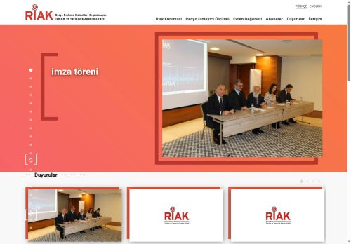 Radyo Dinleme Hizmetleri Organizasyon Tanıtım ve Yayıncılık Anonim Şirketi - Radyo Dinleyici Ölçümü | RİAK A.Ş.