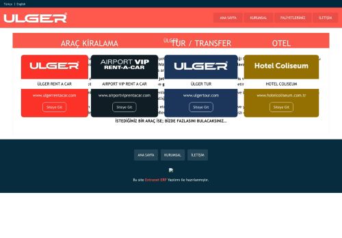 ÜLGER GROUP - Araç Kiralama ve Transfer Hizmeti