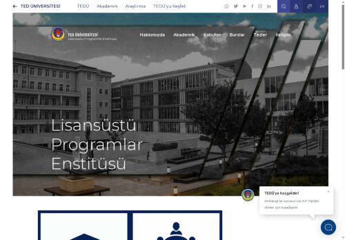 Lisansüstü Programlar Enstitüsü | TED Üniversitesi