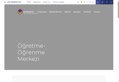 Öğretme-Öğrenme Merkezi | TED Üniversitesi