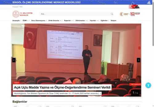 MEB BİNGÖL ÖLÇME DEĞERLENDİRME MERKEZİ MÜDÜRLÜĞÜ