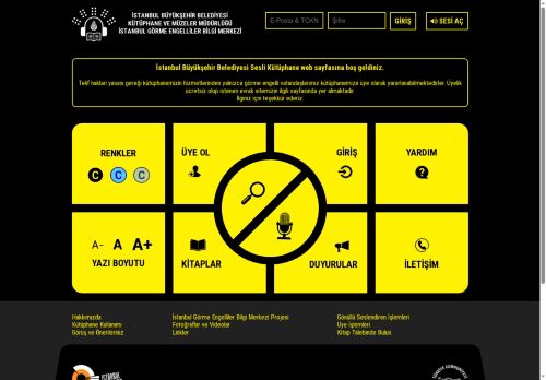 İstanbul Büyükşehir Belediyesi Sesli Kitap Portalı | İBB Sesli Kütüphane