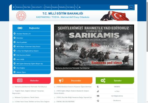 Mehmet Akif Ersoy Ortaokulu - KASTAMONU / TOSYA